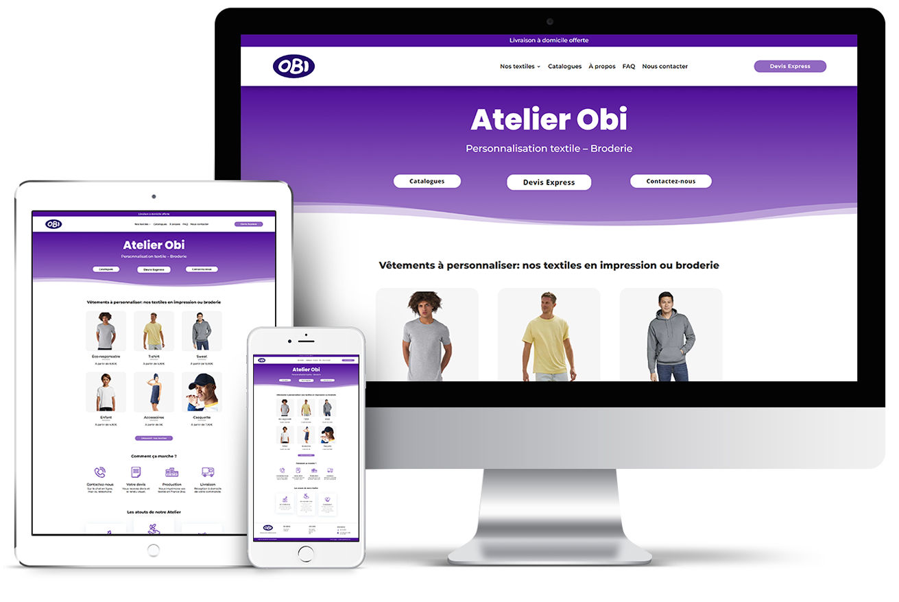 Site e-commerce Atelier Obi